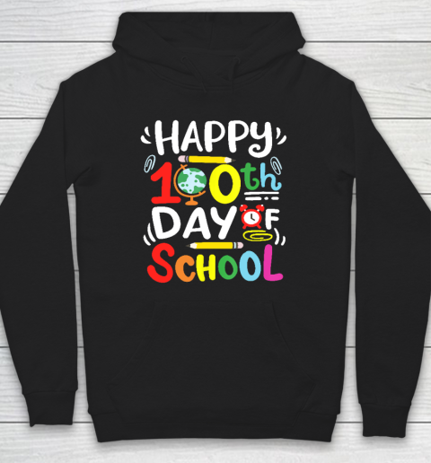 Happy 100th Day Of School 100 Days Of School Teacher Student Hoodie
