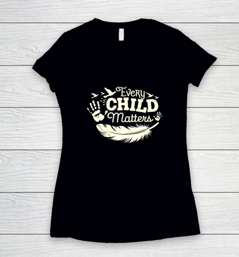 Every Orange Day Child Kindness Matter 2024 Anti Bully Women's V-Neck T-Shirt