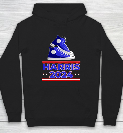 HARRIS 2024 Vote President Kamala Election Sneakers Meme Hoodie