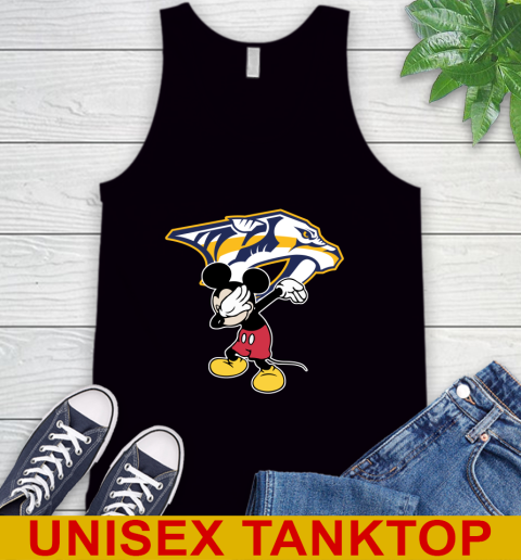 Nashville Predators NHL Hockey Dabbing Mickey Disney Sports Tank Top 2