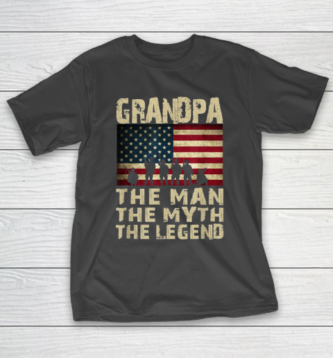 Grandpa Funny Gift Apparel  Father's Day Grandpa The Man Myth Legend T-Shirt