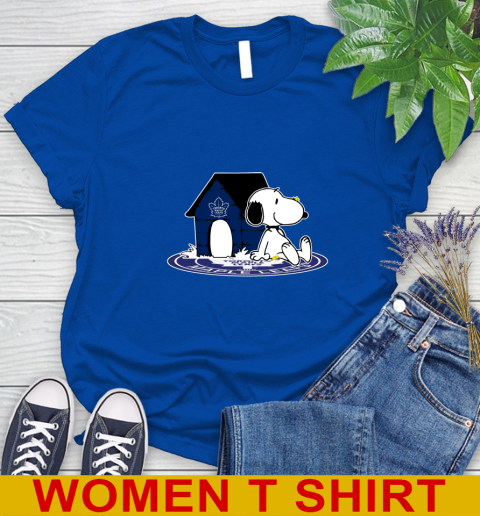 NHL Hockey Toronto Maple Leafs Snoopy The Peanuts Movie Shirt Women's T-Shirt 9