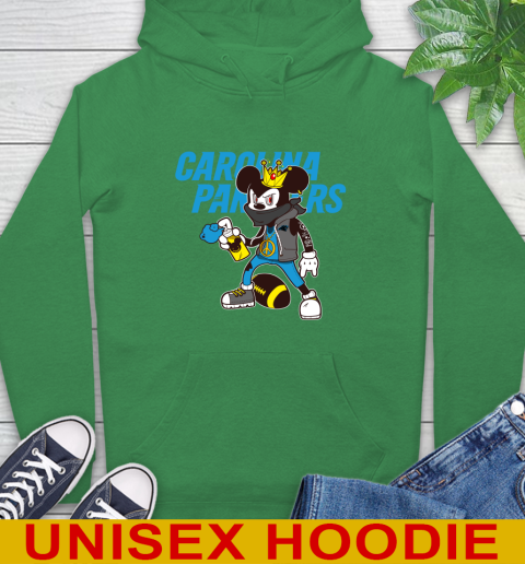 Carolina Panthers NFL Football Mickey Peace Sign Sports Hoodie 8