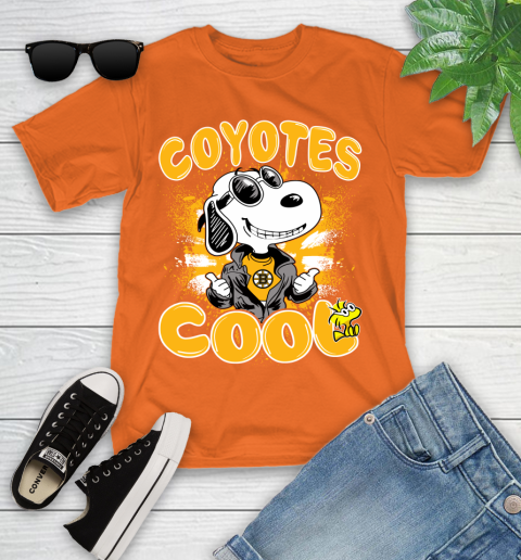 NHL Hockey Boston Bruins Cool Snoopy Shirt Youth T-Shirt 8