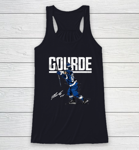 Yanni Gourde For Tampa Bay Lightning Fans Racerback Tank 7