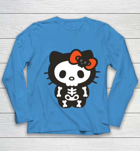 Hello Kitty Skeleton Halloween Youth Long Sleeve 4