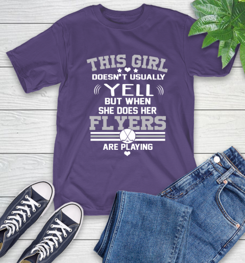 Philadelphia Flyers NHL Hockey I Yell When My Team Is Playing T-Shirt 5