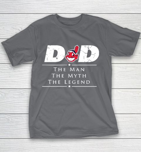 Cleveland Indians MLB Baseball Dad The Man The Myth The Legend Youth T-Shirt 5