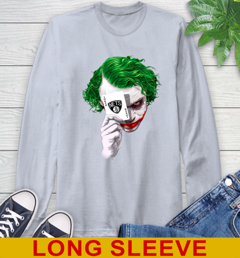 Brooklyn Nets NBA Basketball Joker Card Shirt Long Sleeve T-Shirt 6