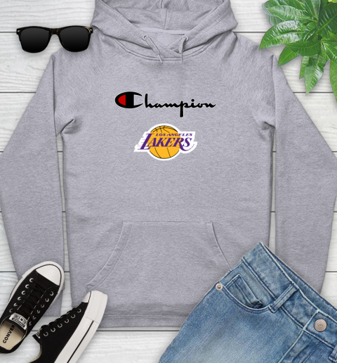 NBA Basketball Los Angeles Lakers Champion Shirt Youth Hoodie 4
