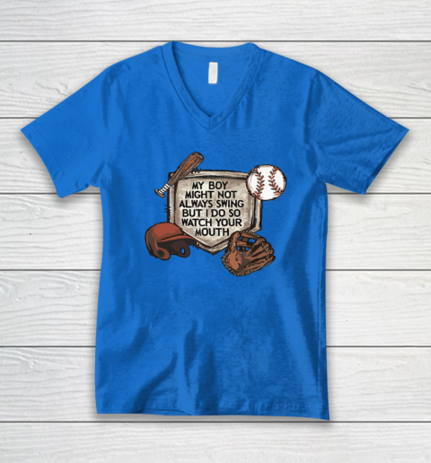 My Boy Might Not Always Swing But I Do So Watch V-Neck T-Shirt 4