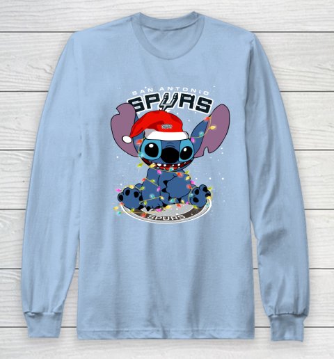 San Antonio Spurs NBA noel stitch Basketball Christmas Long Sleeve T-Shirt 5