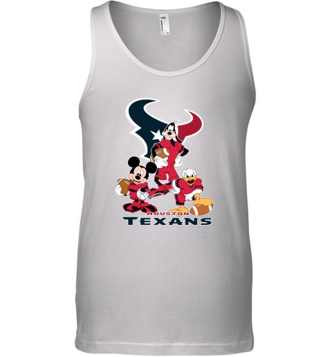 Mickey Donald Goofy The Three Houston Texans Football Tank Top