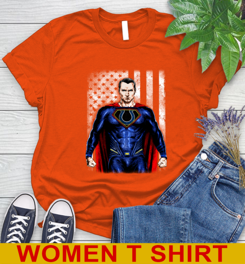 NFL Football Indianapolis Colts Superman DC Shirt Women's T-Shirt 3