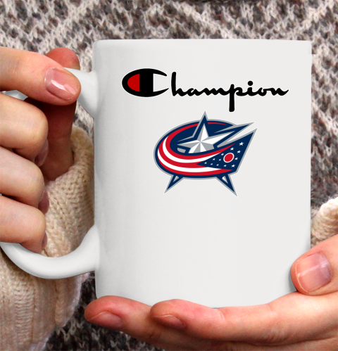 NHL Hockey Columbus Blue Jackets Champion Shirt Ceramic Mug 11oz