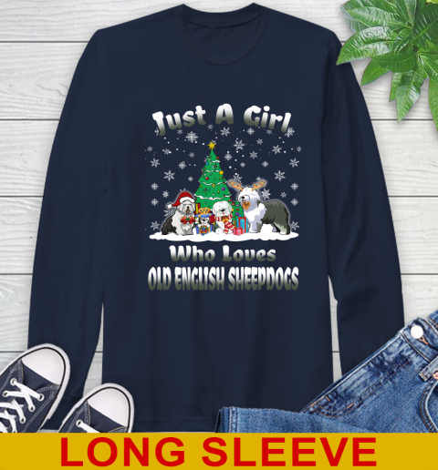 Christmas Just a girl who love old english sheepdogs dog pet lover 57