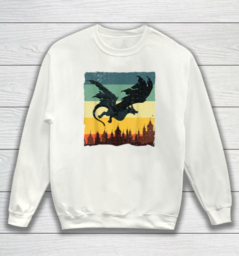 Cool Dragon Shirt Mythical Vintage Dragon Lover Sweatshirt