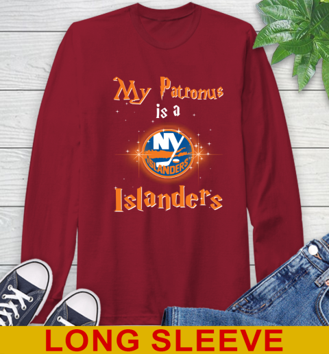 NHL Hockey Harry Potter My Patronus Is A New York Islanders Long Sleeve T-Shirt 10 NHL Hockey Harry Potter My Patronus Is A New York Islanders Long Sleeve T-Shirt - Image 10