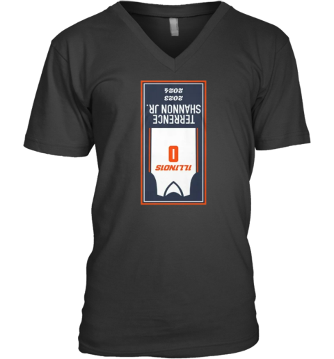 Terrence Shannon Jr Upside-Down Banner V-Neck T-Shirt