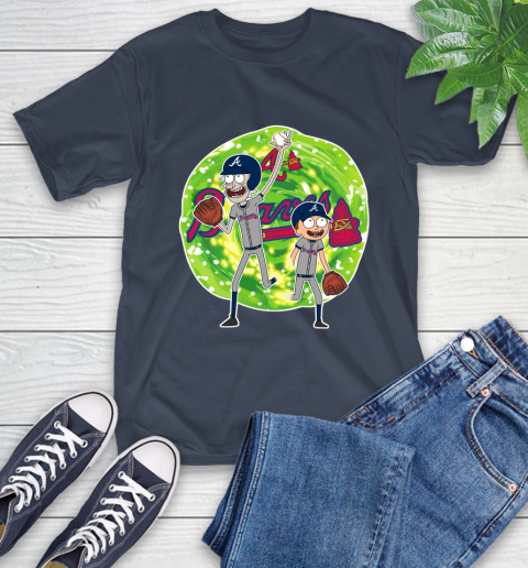 MLB Atlanta Braves Rick And Morty Baseball Sports T-Shirt 4