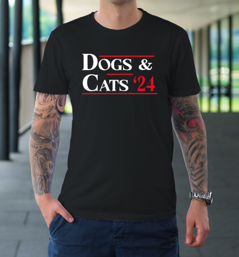 Dogs and Cats 2024 They're Eating The Dogs T-Shirt