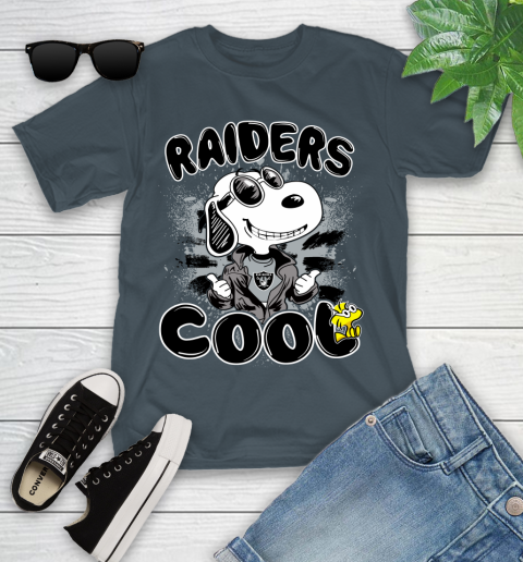 NFL Football Oakland Raiders Cool Snoopy Shirt Youth T-Shirt 9