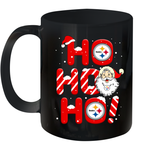 Pittsburgh Steelers NFL Football Ho Ho Ho Santa Claus Merry Christmas Shirt Ceramic Mug 11oz