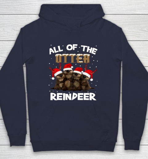 All Of Otter Reindeer Christmas Pajamas Tshirt Xmas Hoodie 2
