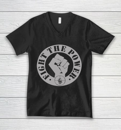 Fight The Power Public Enemy V-Neck T-Shirt