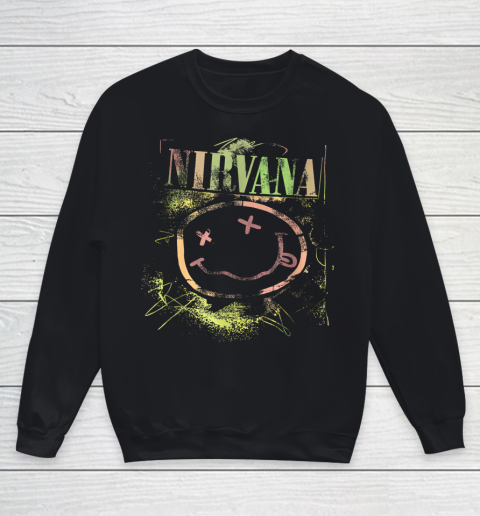 Vintage Nirvanas Smile Design Limited Youth Sweatshirt