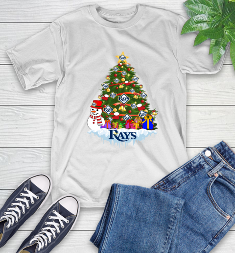 Tampa Bay Rays Merry Christmas MLB Baseball Sports T-Shirt
