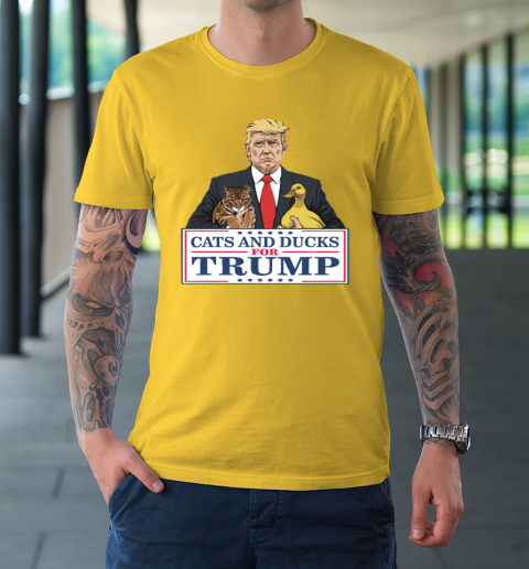 Cats And Ducks For Trump 2024 Kittens And Ducks For Trump T-Shirt 4