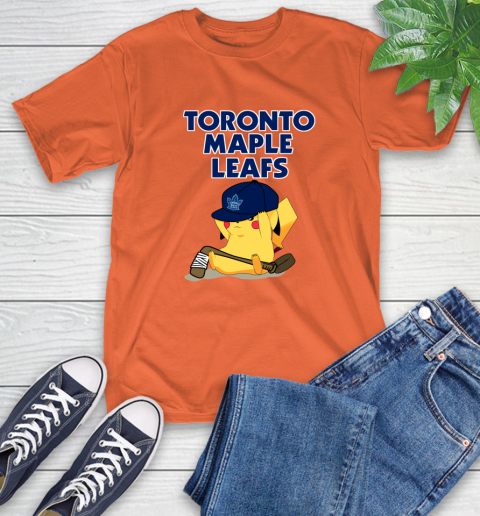 NHL Pikachu Hockey Sports Toronto Maple Leafs T-Shirt 5
