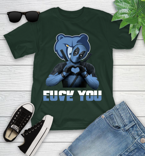 NBA Memphis Grizzlies Deadpool Love You Fuck You Basketball Sports Youth T-Shirt 5