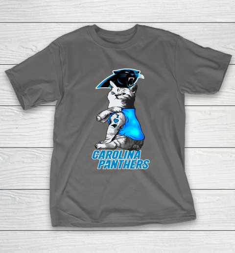 NFL Football My Cat Loves Carolina Panthers T-Shirt 8