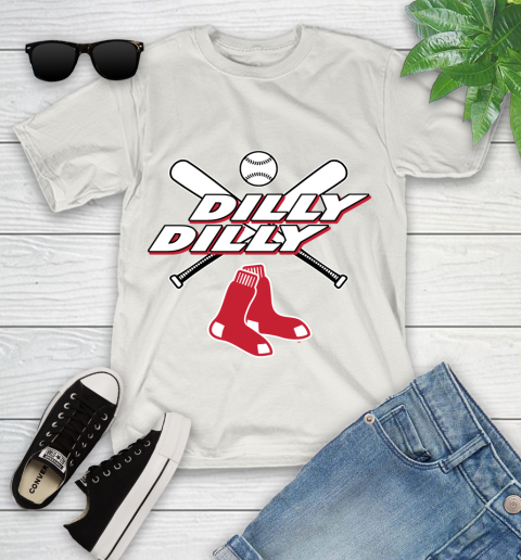MLB Boston Red Sox Dilly Dilly Baseball Sports Youth T-Shirt 12