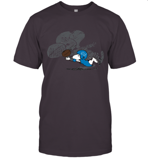 Detroit Lions Snoopy Plays The Football Game Unisex Jersey Tee