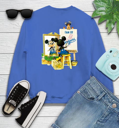 MLB Baseball Los Angeles Dodgers Mickey Drawing Shirt 110