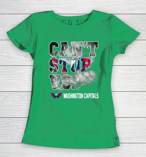 NHL Washington Capitals Hockey Can't Stop Vs Women's T-Shirt 5