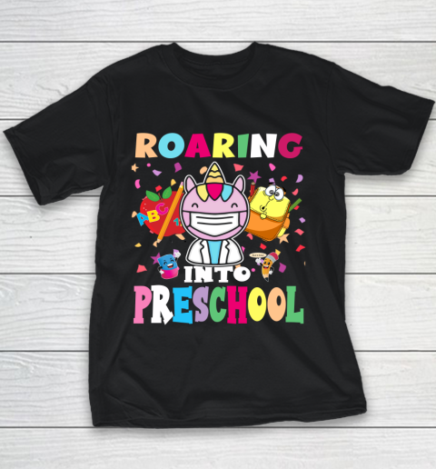 Back to school shirt Roaring into preschool Youth T-Shirt