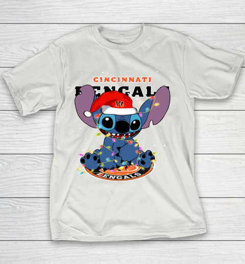 Cincinnati Bengals NFL Football noel stitch Christmas Youth T-Shirt 8