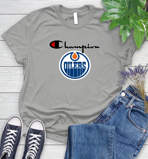 NHL Hockey Edmonton Oilers Champion Shirt Women's T-Shirt 10