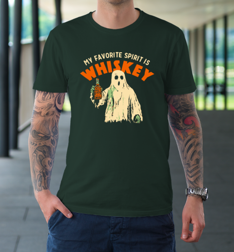 My Favorite Spirit Is Whiskey Halloween T-Shirt 3