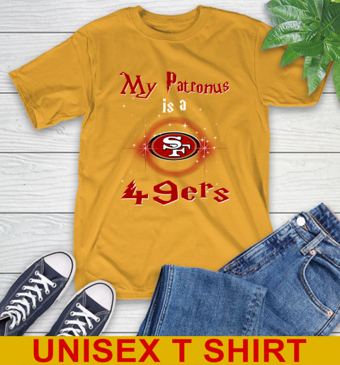 NFL Football Harry Potter My Patronus Is A San Francisco 49ers T-Shirt 3 NFL Football Harry Potter My Patronus Is A San Francisco 49ers T-Shirt - Image 3
