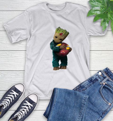 NBA Groot Guardians Of The Galaxy Basketball Sports Miami Heat T-Shirt 12