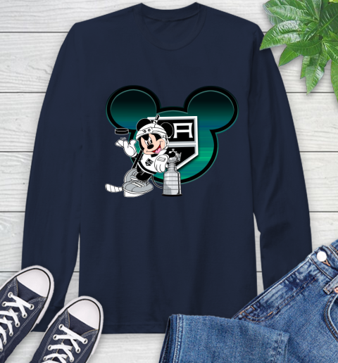 NHL Los Angeles Kings Stanley Cup Mickey Mouse Disney Hockey T Shirt Long Sleeve T-Shirt 4