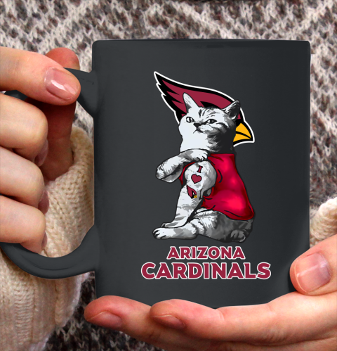 NFL Football My Cat Loves Arizona Cardinals Ceramic Mug 11oz