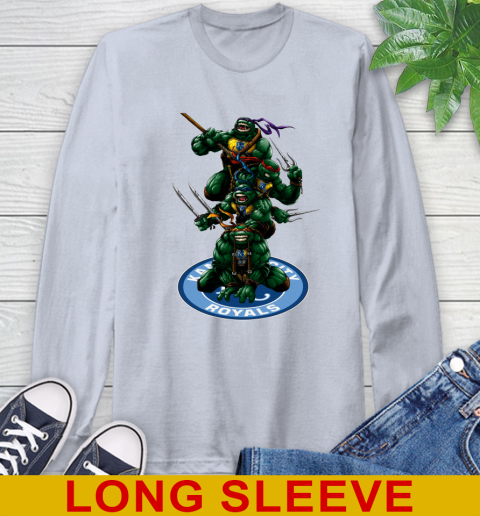 MLB Baseball Kansas City Royals Teenage Mutant Ninja Turtles Shirt Long Sleeve T-Shirt 6
