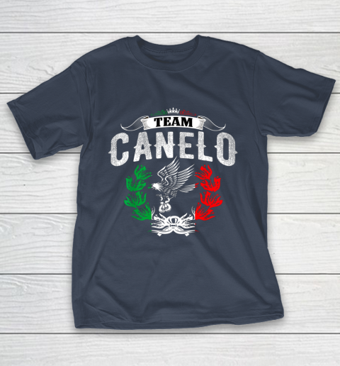 Funny Team Canelos Mexico Alvarez Flag Aguila Tricolor box T-Shirt 3