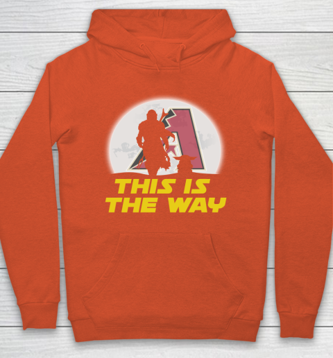 Arizona Diamondbacks MLB Baseball Star Wars Yoda And Mandalorian This Is The Way Hoodie 3
